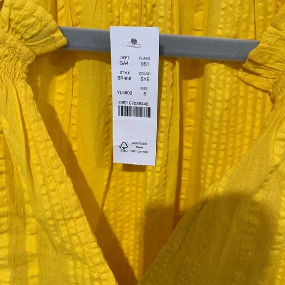 J Crew Ruffle-trim tiered dress in cotton dobby, S - Picture 5 of 12